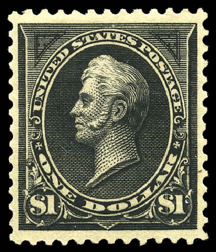 US Stamp Values Scott Catalog # 261A: US$1.00 1894 Perry. Matthew Bennett International, May 2014, Sale 350, Lot 386