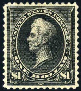 Prices of US Stamps Scott Cat. 261A: 1894 US$1.00 Perry. Harmer-Schau Auction Galleries, Jun 2008, Sale 78, Lot 1456