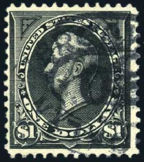Prices of US Stamp Scott Catalog 261A - US$1.00 1894 Perry. Harmer-Schau Auction Galleries, Feb 2010, Sale 84, Lot 1476