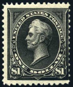 US Stamps Value Scott Cat. # 261A - 1894 US$1.00 Perry. Harmer-Schau Auction Galleries, Oct 2010, Sale 87, Lot 226