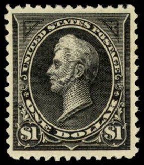 US Stamp Price Scott Catalog 261A - 1894 US$1.00 Perry. Daniel Kelleher Auctions, May 2014, Sale 653, Lot 2176