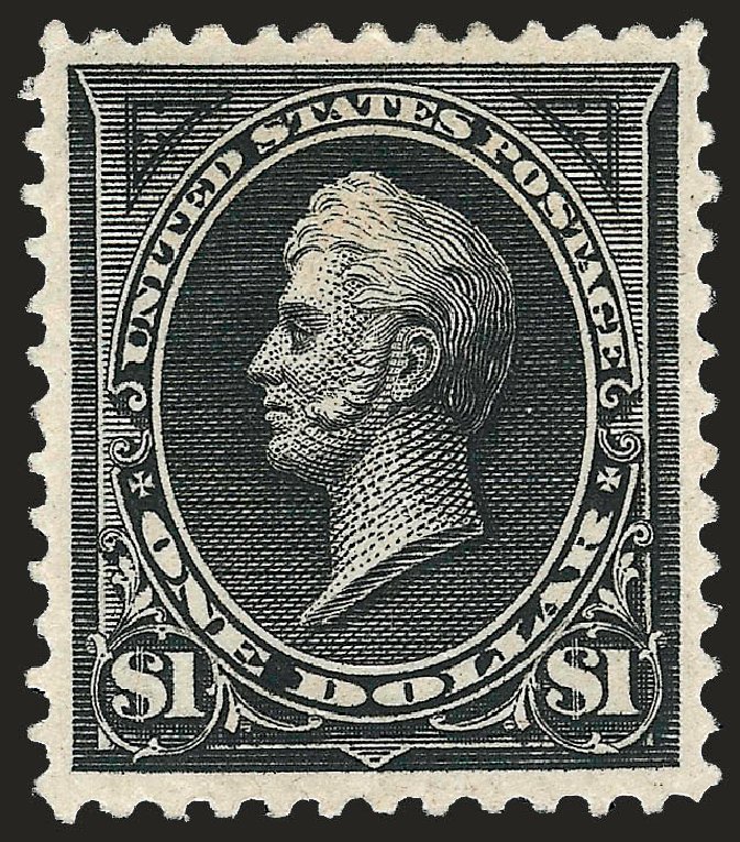US Stamps Values Scott Catalogue 261A - 1894 US$1.00 Perry. Robert Siegel Auction Galleries, Sep 2008, Sale 962, Lot 2546