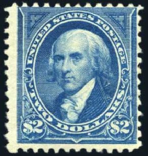 US Stamps Values Scott #262 - 1894 US$2.00 Madison. Harmer-Schau Auction Galleries, Feb 2010, Sale 84, Lot 1477