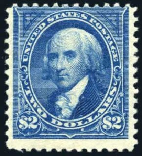 US Stamps Value Scott Catalog 262: US$2.00 1894 Madison. Harmer-Schau Auction Galleries, Jul 2010, Sale 86, Lot 457