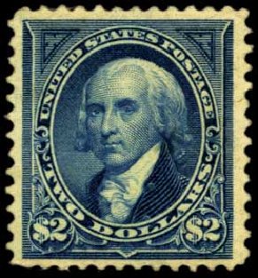 Value of US Stamps Scott Catalog 262 - 1894 US$2.00 Madison. Harmer-Schau Auction Galleries, Feb 2012, Sale 92, Lot 1027