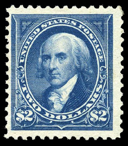 Cost of US Stamp Scott # 262 - US$2.00 1894 Madison. Matthew Bennett International, Mar 2012, Sale 344, Lot 4448
