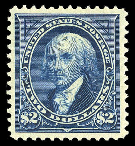 Costs of US Stamp Scott 262: 1894 US$2.00 Madison. Matthew Bennett International, Sep 2012, Sale 345, Lot 278