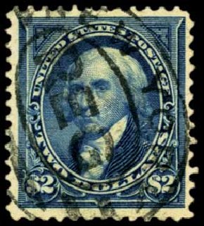 Value of US Stamp Scott Catalogue # 262 - US$2.00 1894 Madison. Harmer-Schau Auction Galleries, Feb 2012, Sale 92, Lot 1028