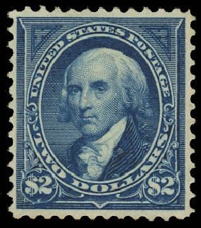 Cost of US Stamp Scott Catalogue 262: US$2.00 1894 Madison. Daniel Kelleher Auctions, Jun 2012, Sale 630, Lot 1598