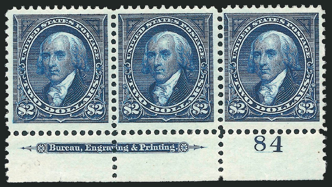 US Stamps Values Scott 262 - US$2.00 1894 Madison. Robert Siegel Auction Galleries, Dec 2009, Sale 977, Lot 368