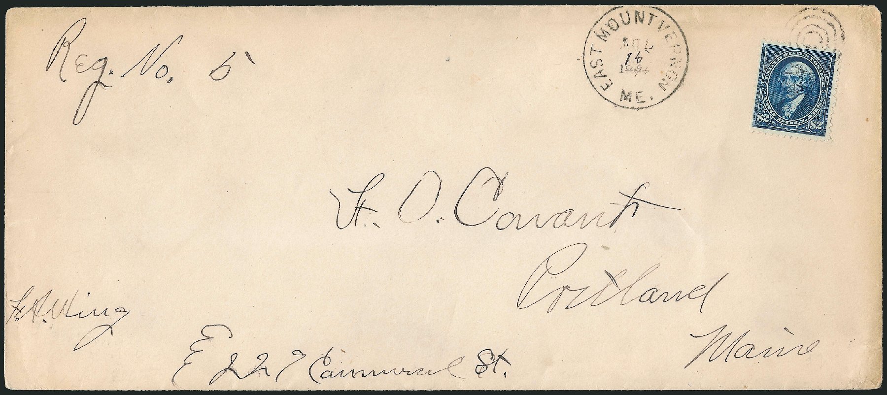 US Stamps Price Scott Cat. #262 - 1894 US$2.00 Madison. Robert Siegel Auction Galleries, Dec 2009, Sale 977, Lot 548