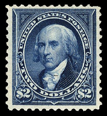 Value of US Stamp Scott Catalog #262 - US$2.00 1894 Madison. Cherrystone Auctions, Sep 2010, Sale 201009, Lot 80