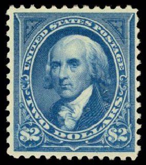 Prices of US Stamp Scott Cat. 262: US$2.00 1894 Madison. Daniel Kelleher Auctions, Dec 2014, Sale 661, Lot 231
