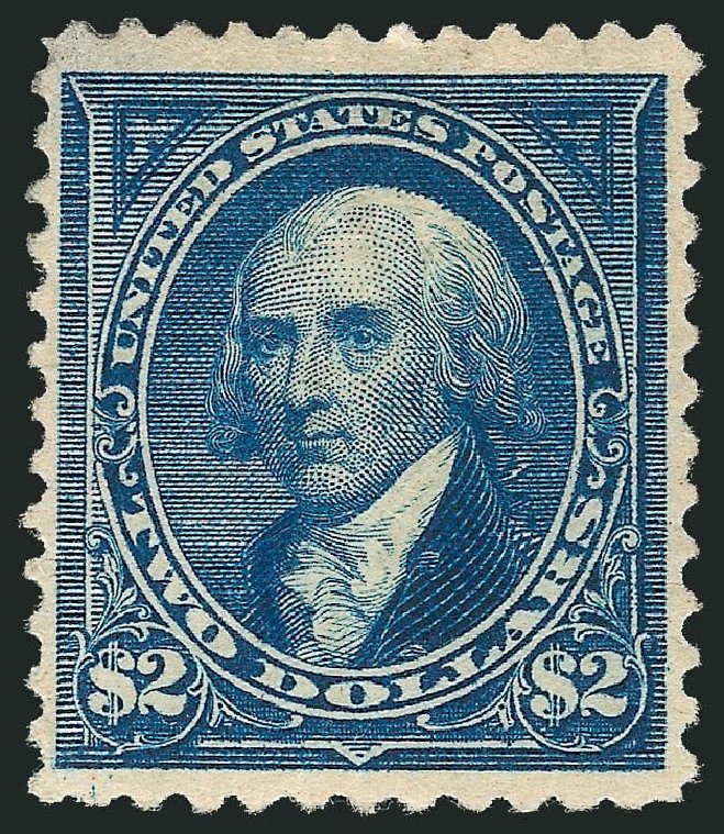 US Stamp Values Scott Catalog #262: US$2.00 1894 Madison. Robert Siegel Auction Galleries, Nov 2013, Sale 1057, Lot 851