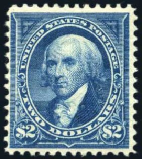 Cost of US Stamps Scott Catalogue 262: US$2.00 1894 Madison. Harmer-Schau Auction Galleries, Aug 2011, Sale 90, Lot 1404