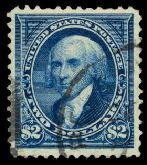 Value of US Stamps Scott Cat. #262 - US$2.00 1894 Madison. Daniel Kelleher Auctions, Sep 2013, Sale 639, Lot 1094