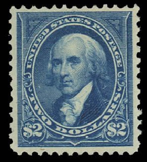 Value of US Stamp Scott Catalog 262 - US$2.00 1894 Madison. Daniel Kelleher Auctions, Oct 2012, Sale 632, Lot 1175