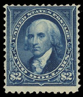 Prices of US Stamps Scott Catalogue #262: US$2.00 1894 Madison. Daniel Kelleher Auctions, Aug 2012, Sale 631, Lot 963