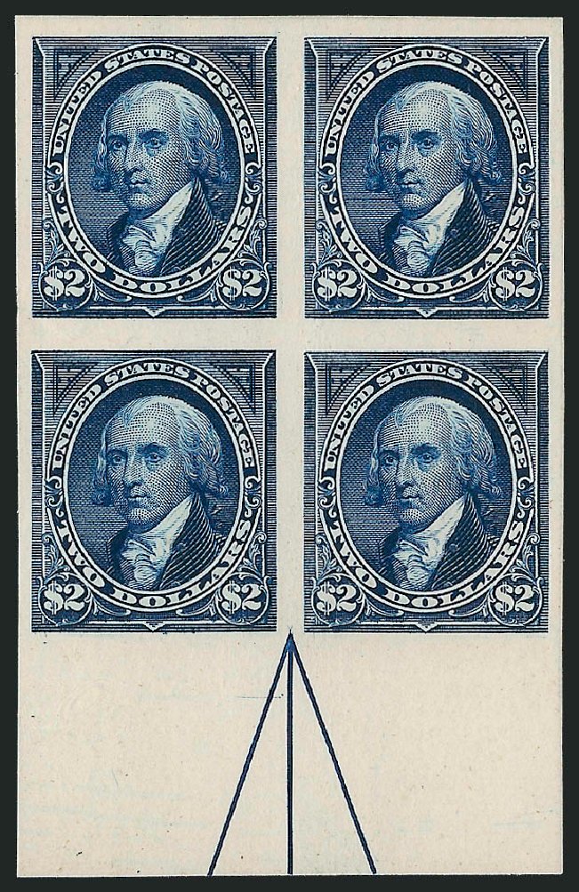 US Stamps Values Scott Catalogue # 262 - US$2.00 1894 Madison. Robert Siegel Auction Galleries, Dec 2009, Sale 977, Lot 246