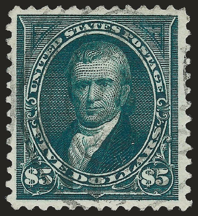 US Stamp Values Scott #263: 1894 US$5.00 Marshall. Robert Siegel Auction Galleries, Apr 2010, Sale 984, Lot 657