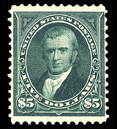 Prices of US Stamps Scott Cat. # 263 - US$5.00 1894 Marshall. Cherrystone Auctions, Nov 2010, Sale 201011, Lot 138