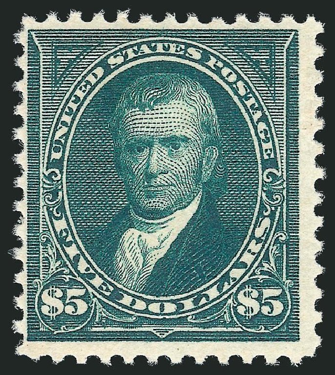 Costs of US Stamp Scott Catalogue # 263 - US$5.00 1894 Marshall. Robert Siegel Auction Galleries, Jul 2013, Sale 1050, Lot 398