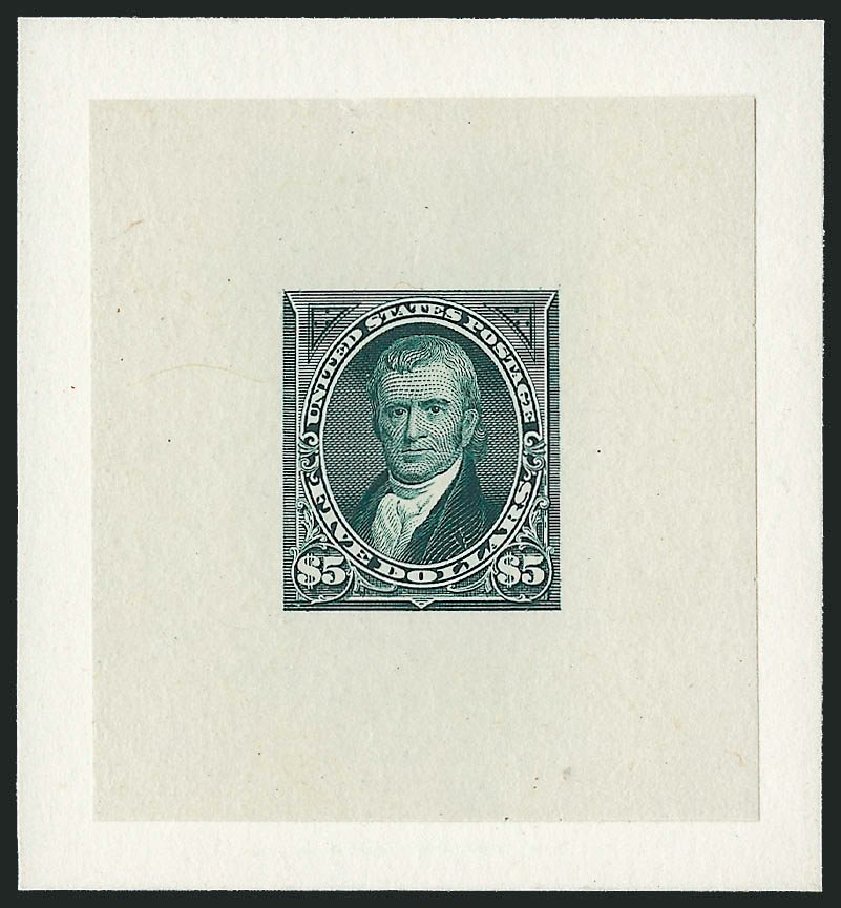 US Stamp Values Scott Cat. # 263 - US$5.00 1894 Marshall. Robert Siegel Auction Galleries, Apr 2014, Sale 1068, Lot 189