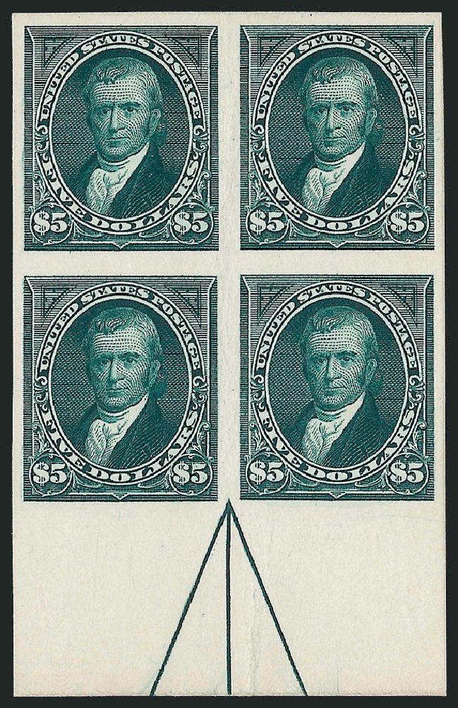 US Stamps Value Scott #263: 1894 US$5.00 Marshall. Robert Siegel Auction Galleries, Dec 2009, Sale 977, Lot 249