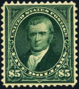Price of US Stamps Scott Catalogue #263 - US$5.00 1894 Marshall. Harmer-Schau Auction Galleries, Aug 2012, Sale 94, Lot 1380