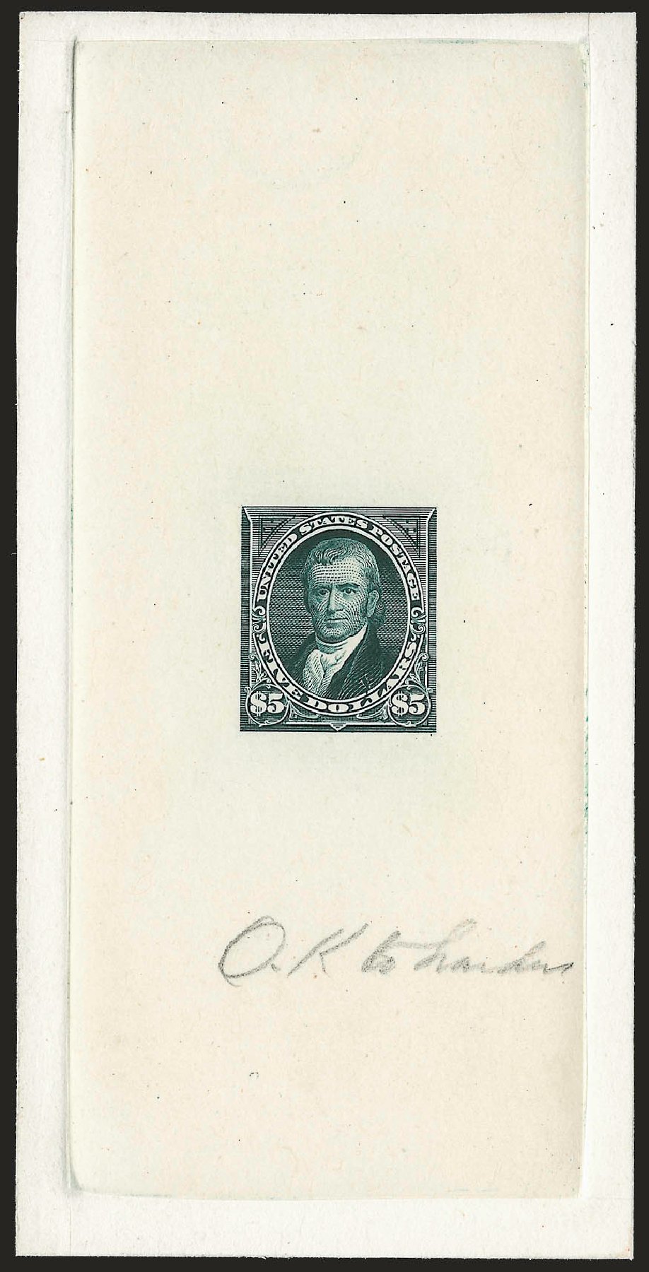 Prices of US Stamps Scott Catalog 263: 1894 US$5.00 Marshall. Robert Siegel Auction Galleries, Dec 2009, Sale 977, Lot 241