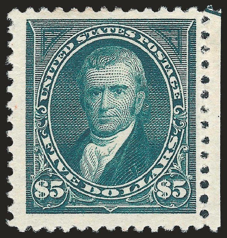 Prices of US Stamps Scott Cat. #263: US$5.00 1894 Marshall. Robert Siegel Auction Galleries, Dec 2009, Sale 977, Lot 371