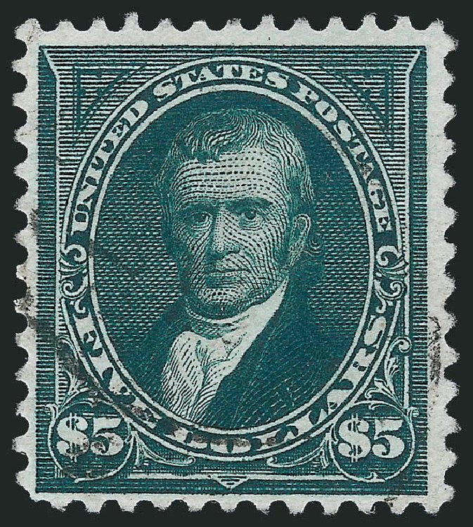 US Stamps Values Scott Catalogue 263: 1894 US$5.00 Marshall. Robert Siegel Auction Galleries, Dec 2012, Sale 1037, Lot 1884