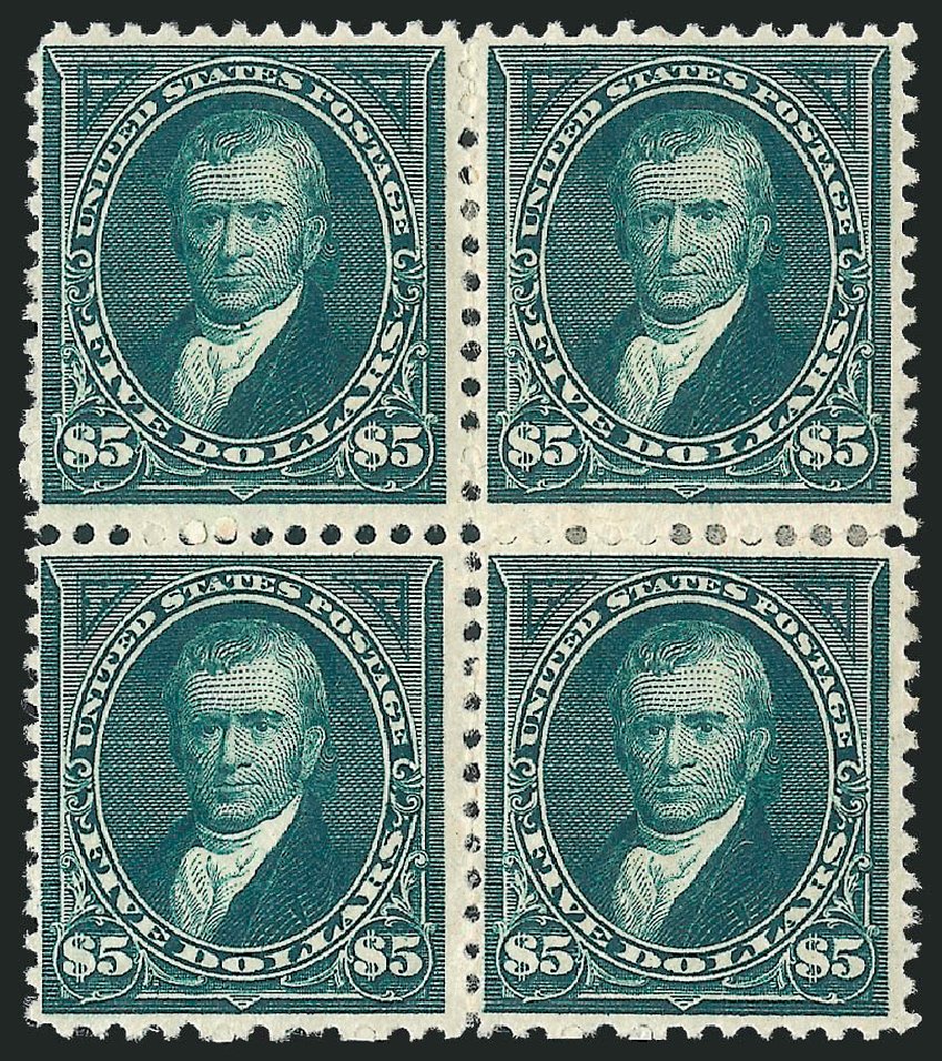 Price of US Stamp Scott Cat. #263 - US$5.00 1894 Marshall. Robert Siegel Auction Galleries, Mar 2012, Sale 1021, Lot 465