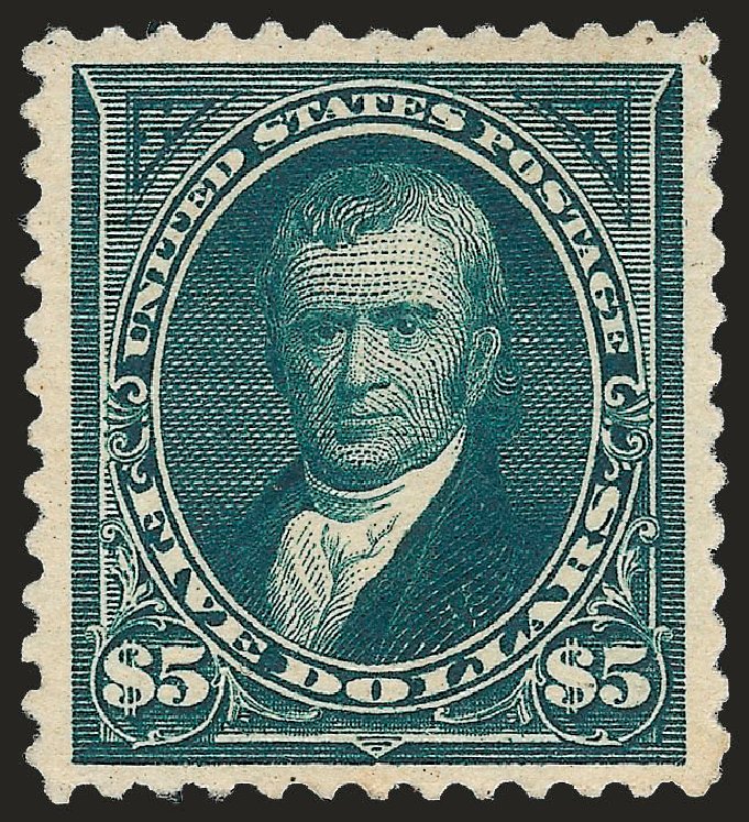 US Stamps Value Scott Catalogue # 263 - US$5.00 1894 Marshall. Robert Siegel Auction Galleries, Jun 2010, Sale 992, Lot 2355