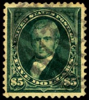 US Stamps Value Scott # 263: 1894 US$5.00 Marshall. Harmer-Schau Auction Galleries, Feb 2012, Sale 92, Lot 1032