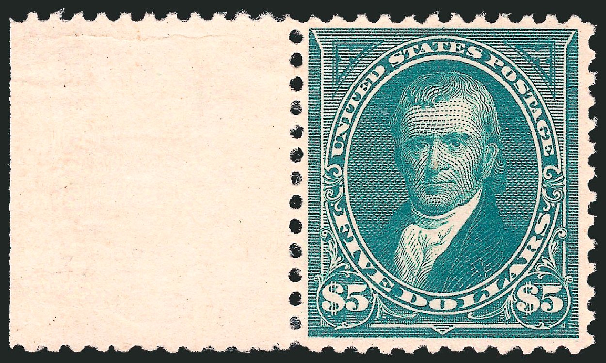 Price of US Stamps Scott Cat. #263: US$5.00 1894 Marshall. Robert Siegel Auction Galleries, Oct 2012, Sale 1033, Lot 4152