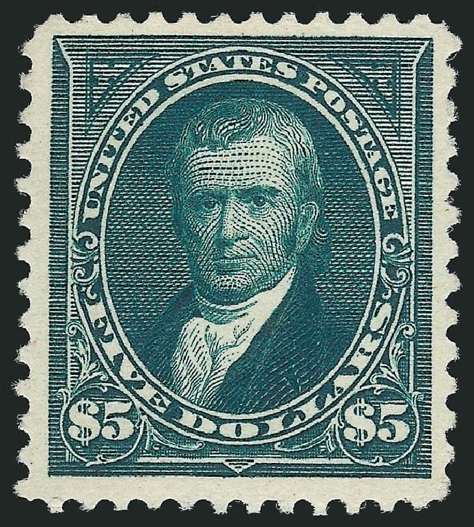 US Stamps Price Scott # 263: US$5.00 1894 Marshall. Robert Siegel Auction Galleries, Nov 2013, Sale 1057, Lot 852
