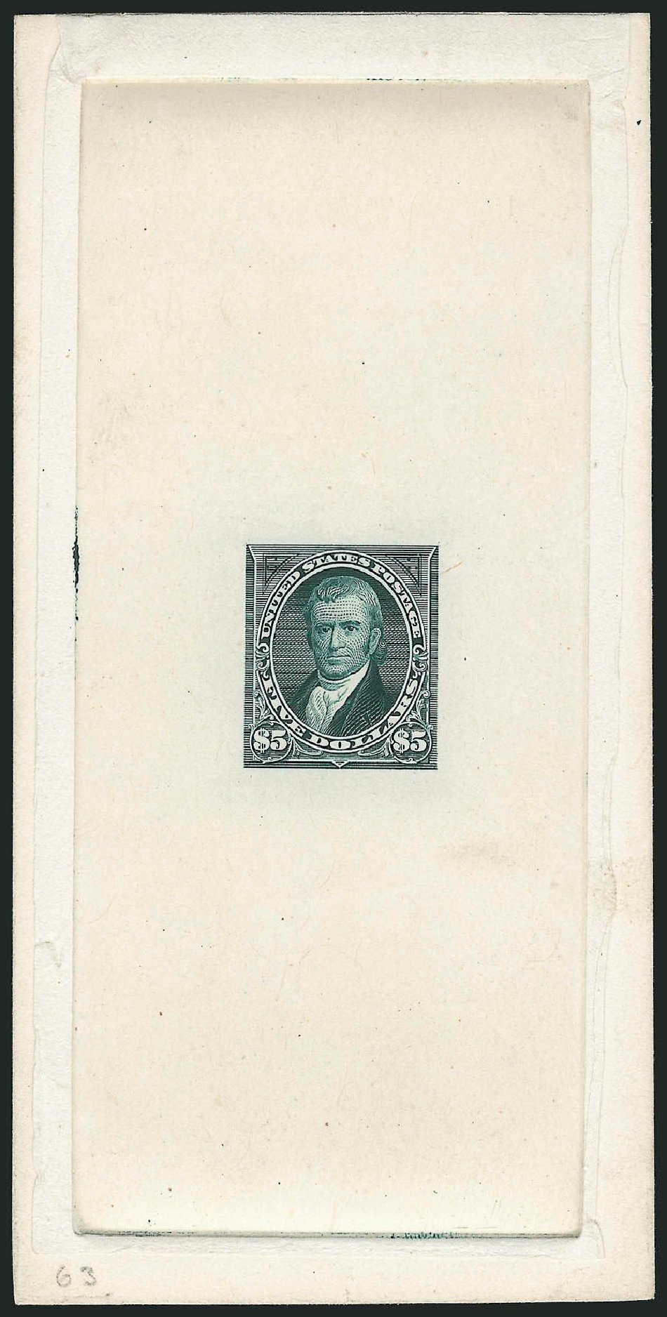 Price of US Stamp Scott Cat. 263 - US$5.00 1894 Marshall. Robert Siegel Auction Galleries, Dec 2014, Sale 1090, Lot 1042