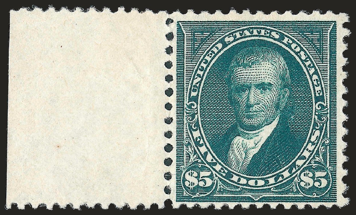 Value of US Stamps Scott Cat. # 263: 1894 US$5.00 Marshall. Robert Siegel Auction Galleries, Dec 2009, Sale 977, Lot 372