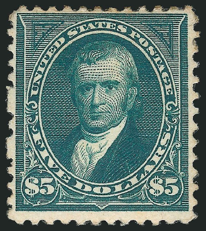 Values of US Stamp Scott Catalogue # 263 - 1894 US$5.00 Marshall. Robert Siegel Auction Galleries, Dec 2012, Sale 1037, Lot 1883