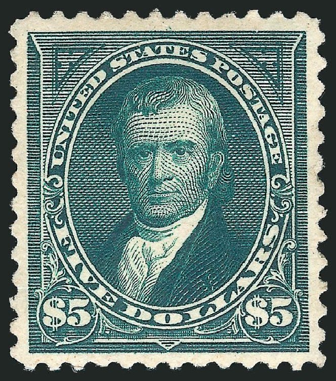 US Stamp Value Scott Catalogue 263 - US$5.00 1894 Marshall. Robert Siegel Auction Galleries, May 2013, Sale 1044, Lot 213