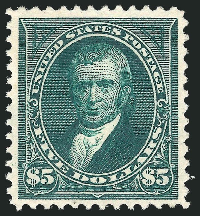 US Stamps Values Scott Cat. #263 - 1894 US$5.00 Marshall. Robert Siegel Auction Galleries, Nov 2013, Sale 1057, Lot 853