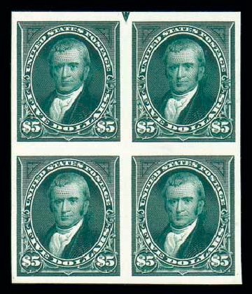 Prices of US Stamp Scott #263 - 1894 US$5.00 Marshall. Matthew Bennett International, Dec 2007, Sale 324, Lot 1156