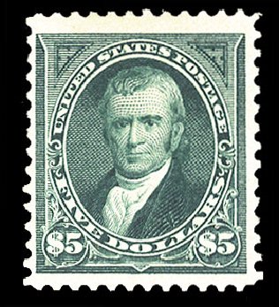 Prices of US Stamp Scott Cat. #263 - US$5.00 1894 Marshall. Cherrystone Auctions, Jan 2010, Sale 201001, Lot 126