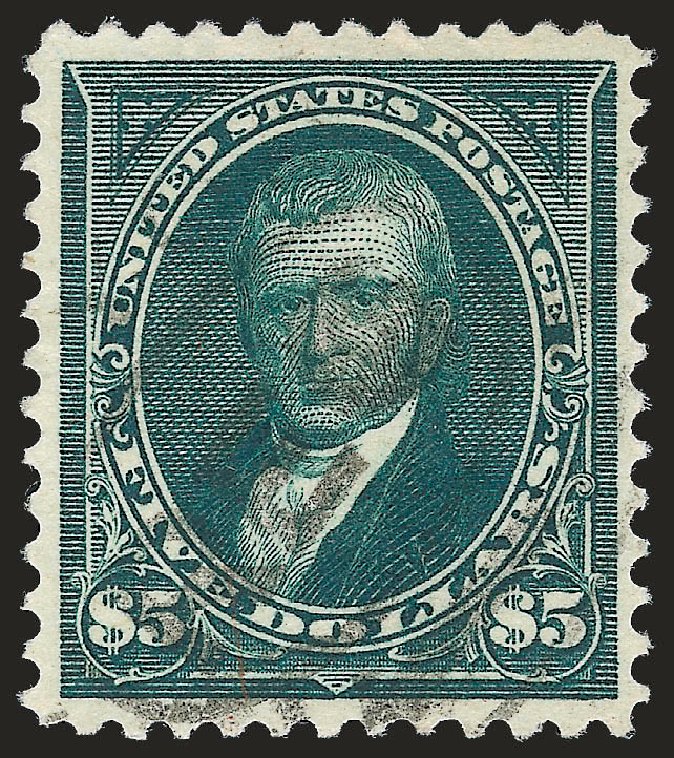US Stamps Value Scott Catalogue #263: US$5.00 1894 Marshall. Robert Siegel Auction Galleries, Dec 2009, Sale 977, Lot 376