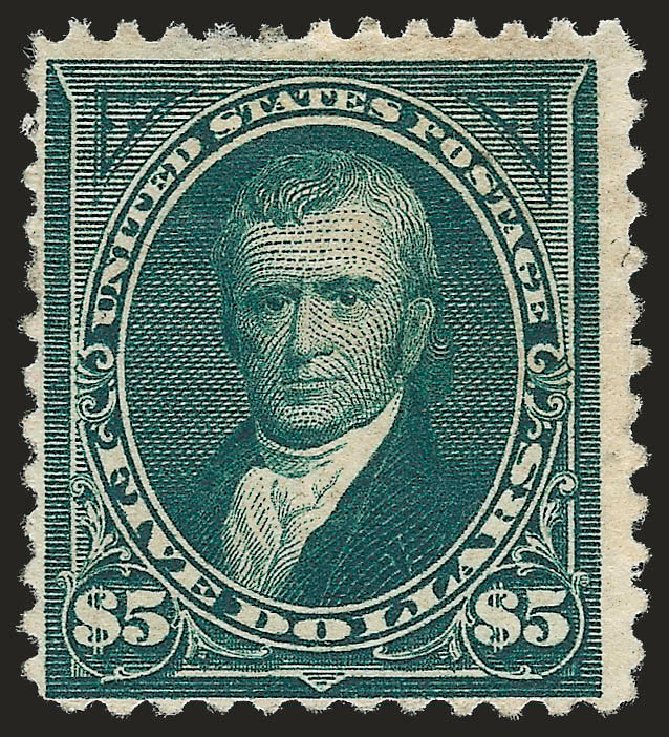 Costs of US Stamps Scott #263 - 1894 US$5.00 Marshall. Robert Siegel Auction Galleries, Dec 2009, Sale 982, Lot 5606
