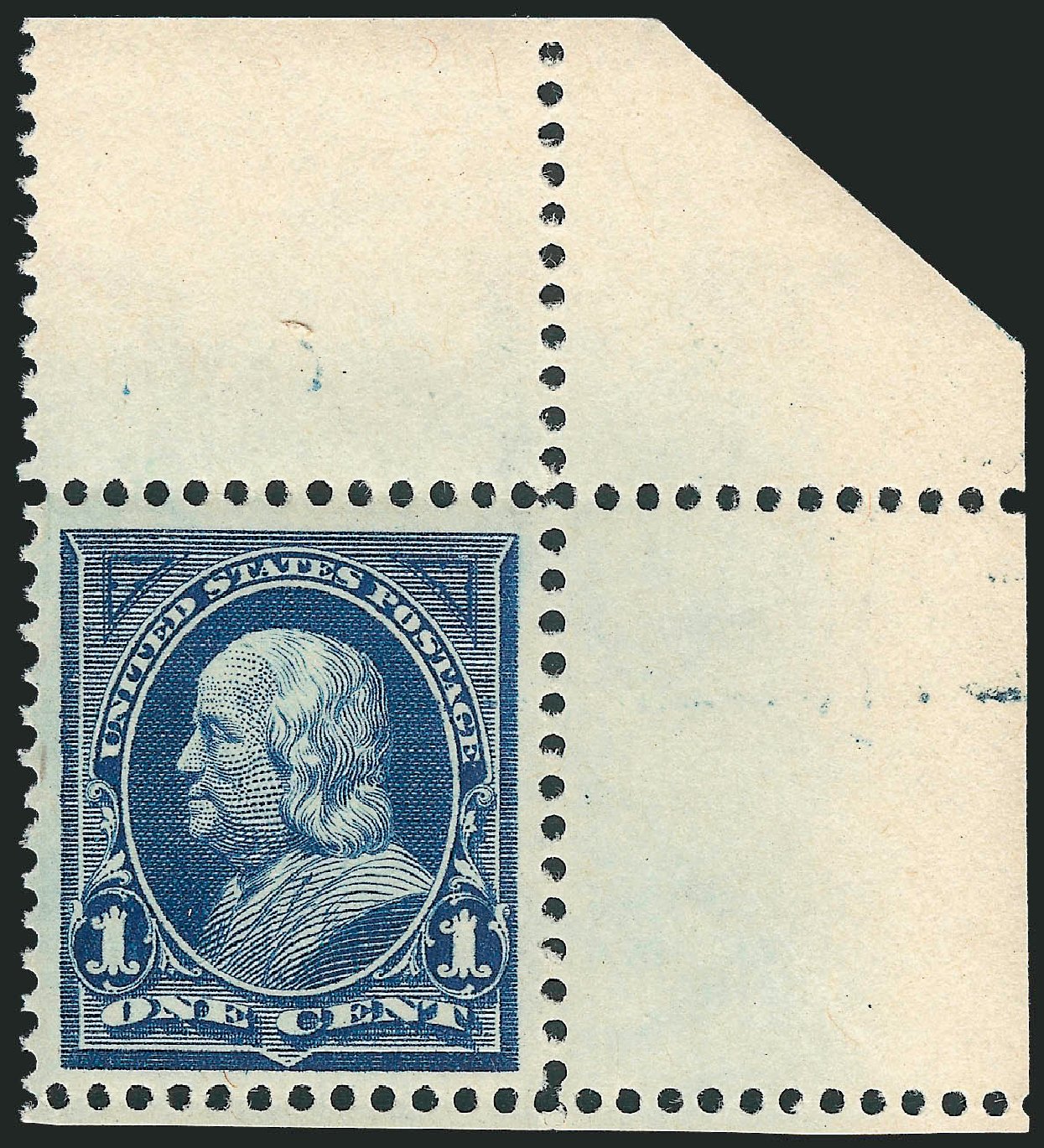 Cost of US Stamp Scott Catalogue 264 - 1895 1c Franklin. Robert Siegel Auction Galleries, Dec 2011, Sale 1017, Lot 667