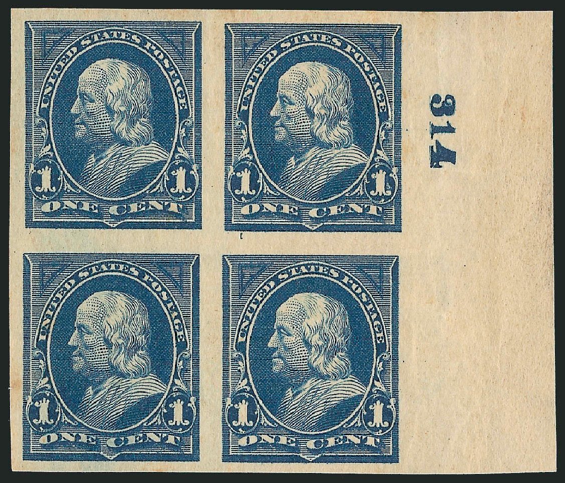 Cost of US Stamp Scott Catalog # 264 - 1895 1c Franklin. Robert Siegel Auction Galleries, Dec 2011, Sale 1017, Lot 668