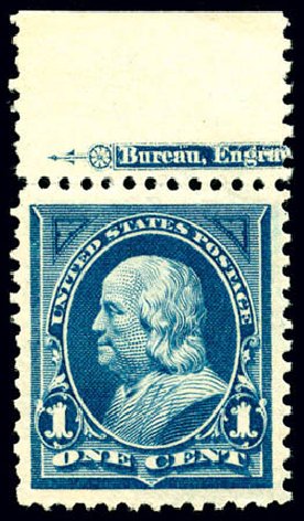 Cost of US Stamps Scott # 264: 1c 1895 Franklin. Matthew Bennett International, Jun 2008, Sale 328, Lot 794