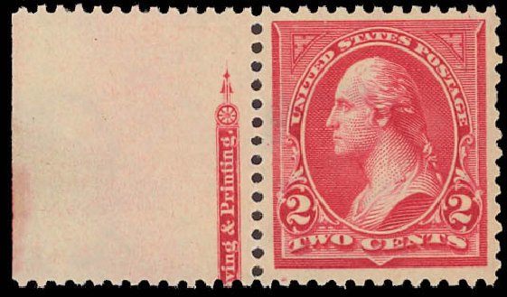 US Stamps Price Scott Catalog 266: 2c 1895 Washington. Daniel Kelleher Auctions, Jun 2012, Sale 630, Lot 1605